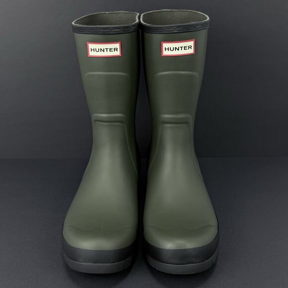 Hunter Original Short Rain Boots Men’s Size 11 Green Black Waterproof New No Box main image 3